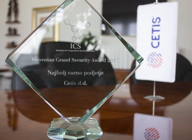 CETIS recibe el Gran Premio de Seguridad de Eslovenia para el año 2017